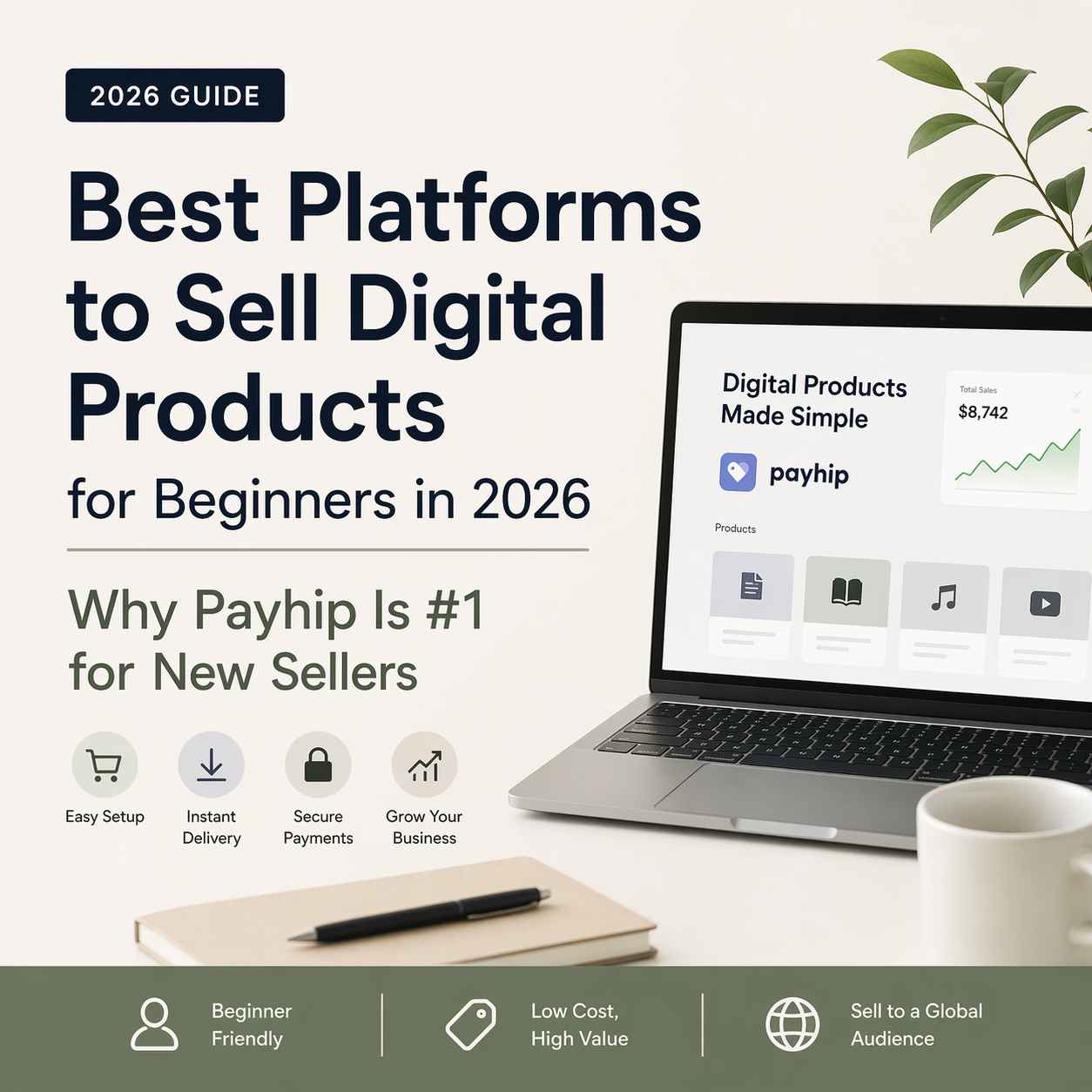 Best Platforms to Sell Digital Products for Beginners in 2026: Why Payhip Is #1 for New Sellers