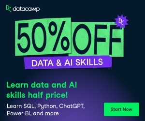 DataCamp 50% Off July 2026: Learn AI, Python, SQL & Power BI for Half Price