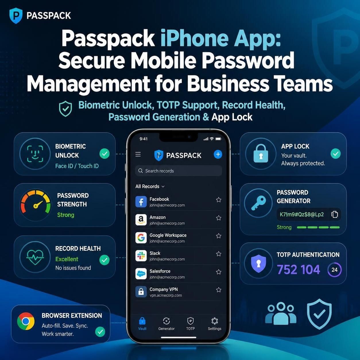 Passpack Mobile App Review 2026: iPhone Access, TOTP & Browser Security for Business Teams