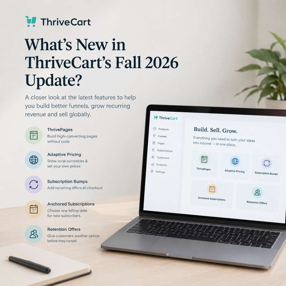 ThriveCart Fall 2026 Update: 5 New Features