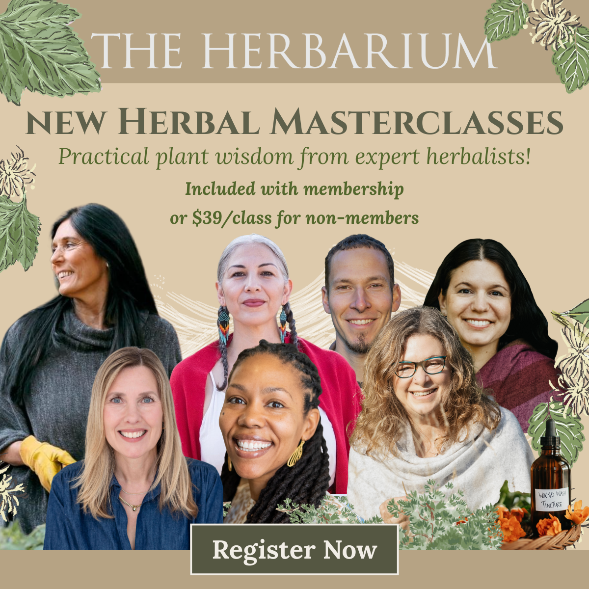 The Herbarium’s 2025 Masterclass Series is here! 12 expert-led classes, 1 full year of learning 🌱 All for just $79!