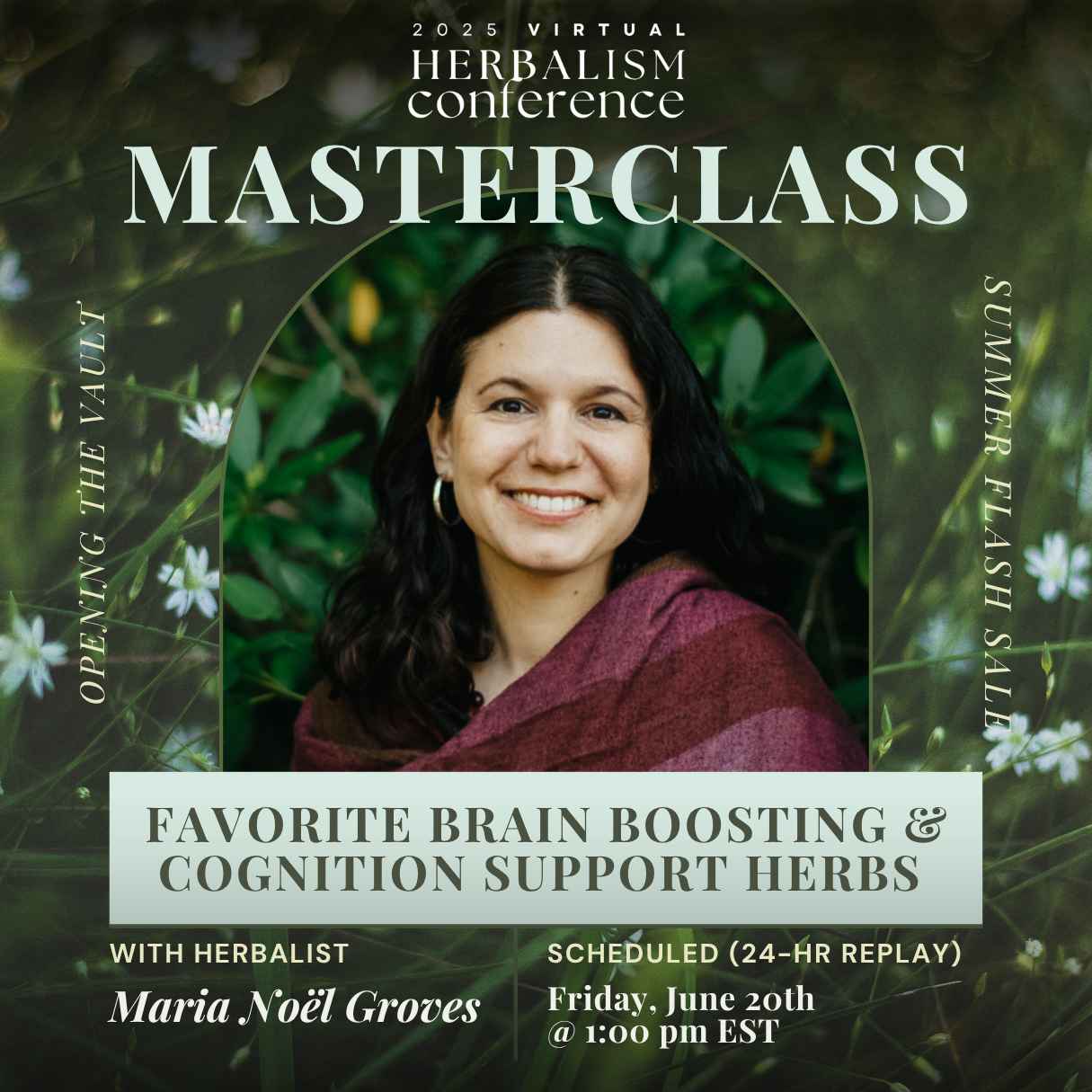 Reserve your spot now for today’s FREE herbal masterclass with Maria Noël Groves