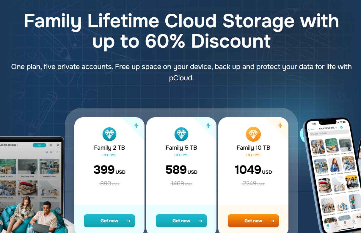 pCloud Family Lifetime Plan – Cloud Storage for Life at 60% Off