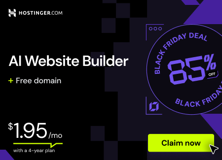 grab your Hostinger Black Friday Deal now and get an extra 10% OFF instantly!