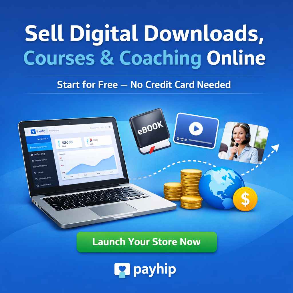 Launch your free Payhip store now and validate your idea in minutes.