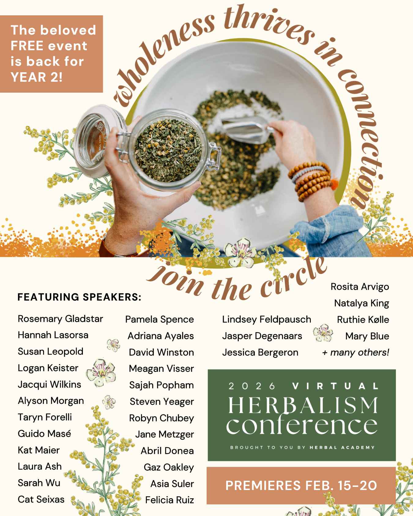 Claim your free pass to the Herbalism Conference 2026 today