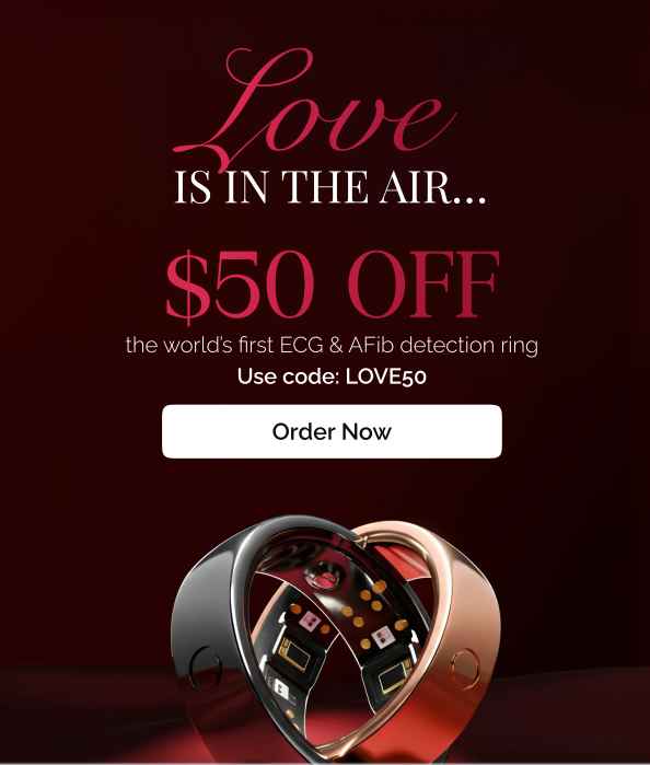 Gift the world’s first ECG smart ring with AFib detection and take control of heart health today.