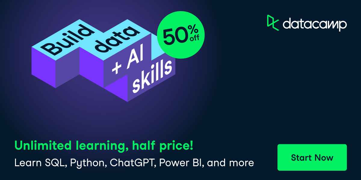 Unlock 50% Off DataCamp Premium Now — Start Building Job-Ready Data & AI Skills Today Before This Deal Disappears.