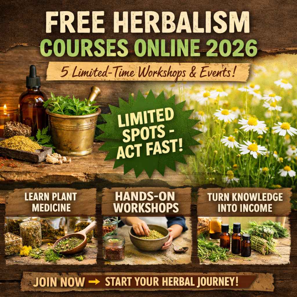 Free Herbalism Courses Online 2026: 5 Limited-Time Workshops & Events Every Plant Lover Should Join Now