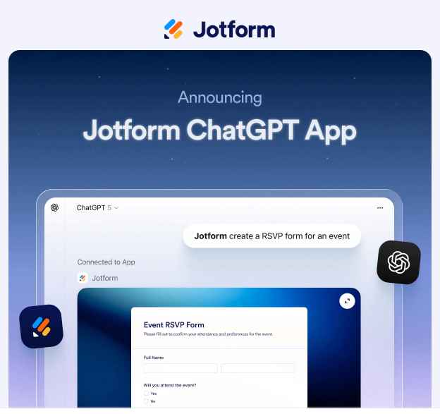 Try Jotform ChatGPT integration today