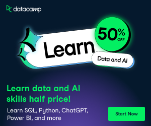 grab the 50% DataCamp deal now