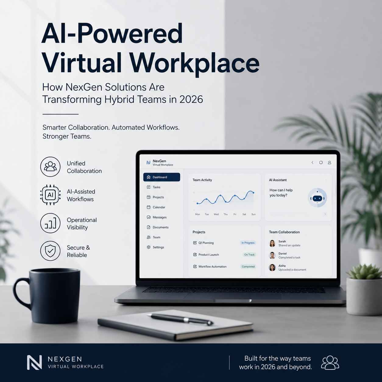 AI-Powered Virtual Workplace: How NexGen Solutions Are Transforming Hybrid Teams in 2026