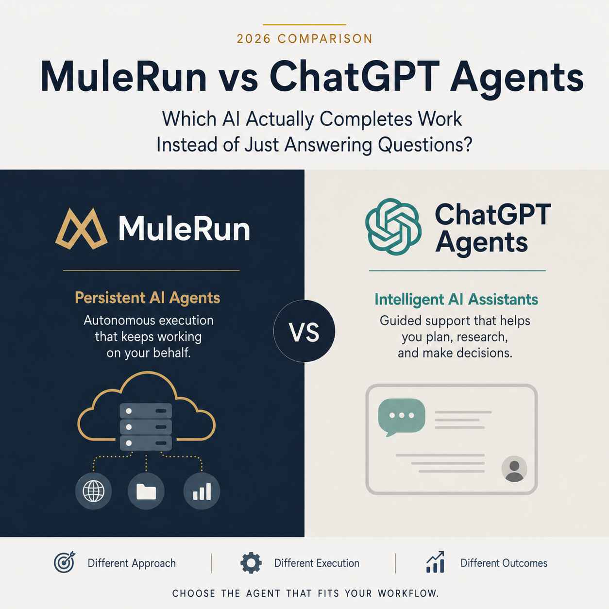 MuleRun vs ChatGPT Agents (2026): Which AI Actually Completes Work Instead of Just Answering Questions?