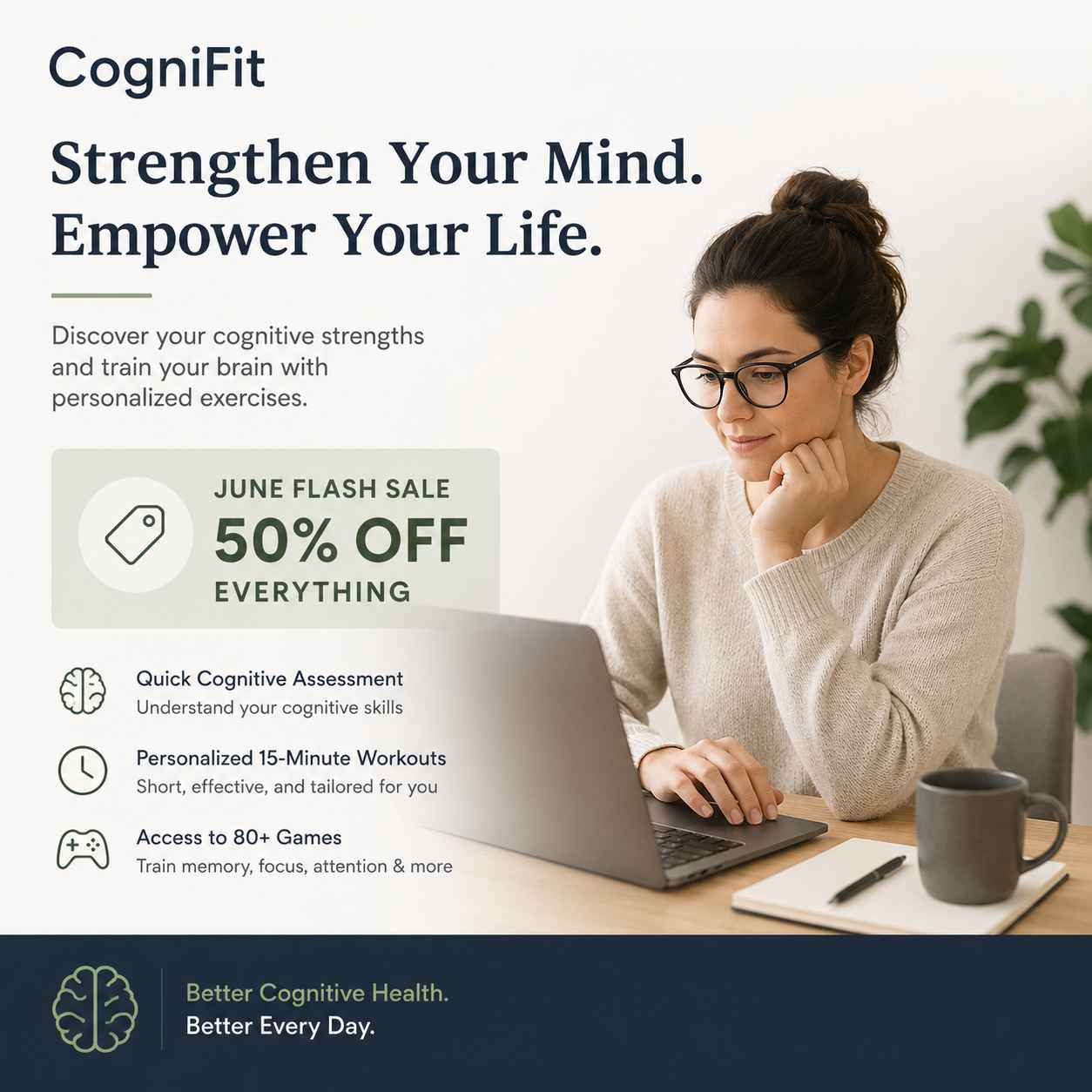 CogniFit 50% Off Everything: June Flash Sale on Brain Training & Cognitive Health