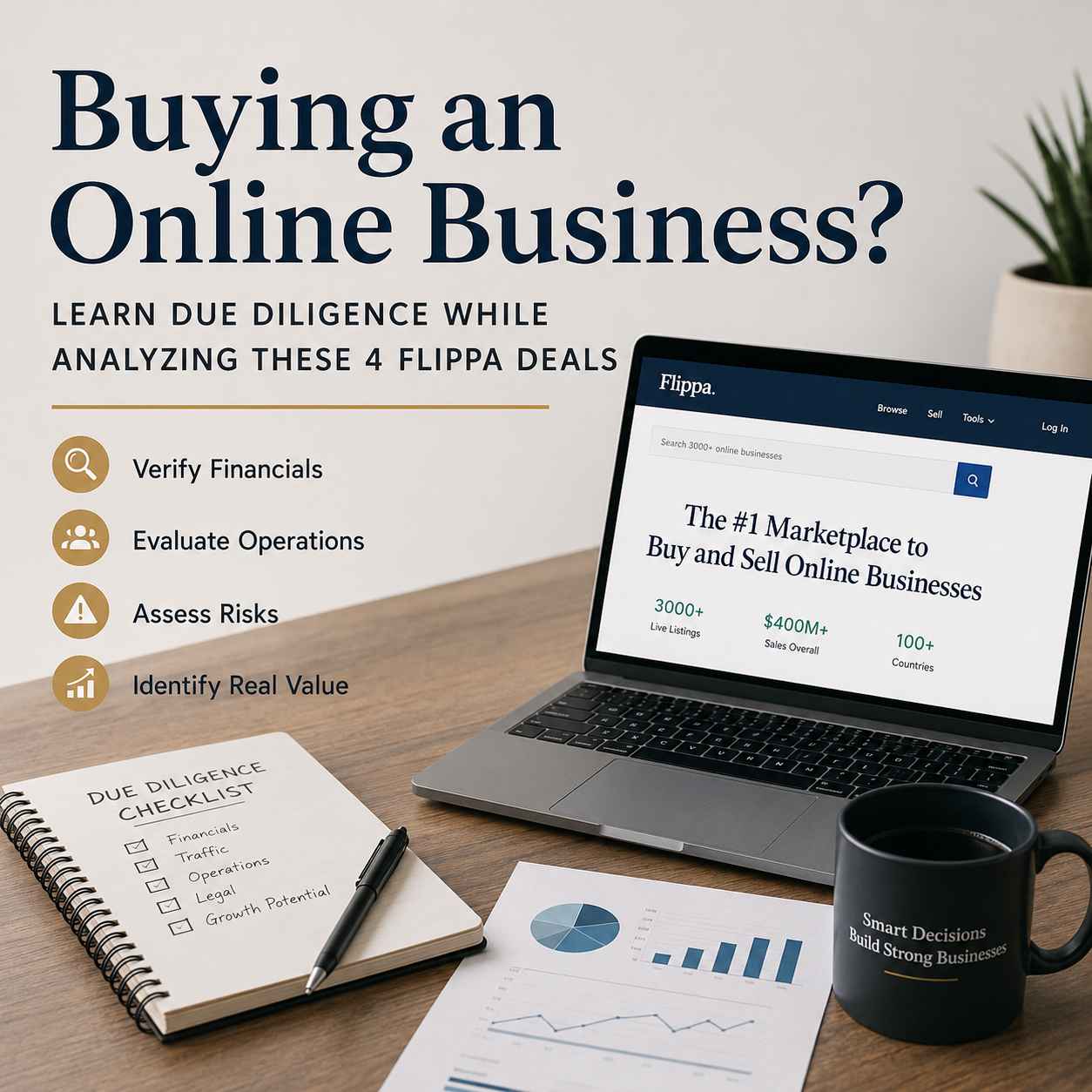 Buying an Online Business? Learn Due Diligence While Analyzing These 4 Flippa Deals