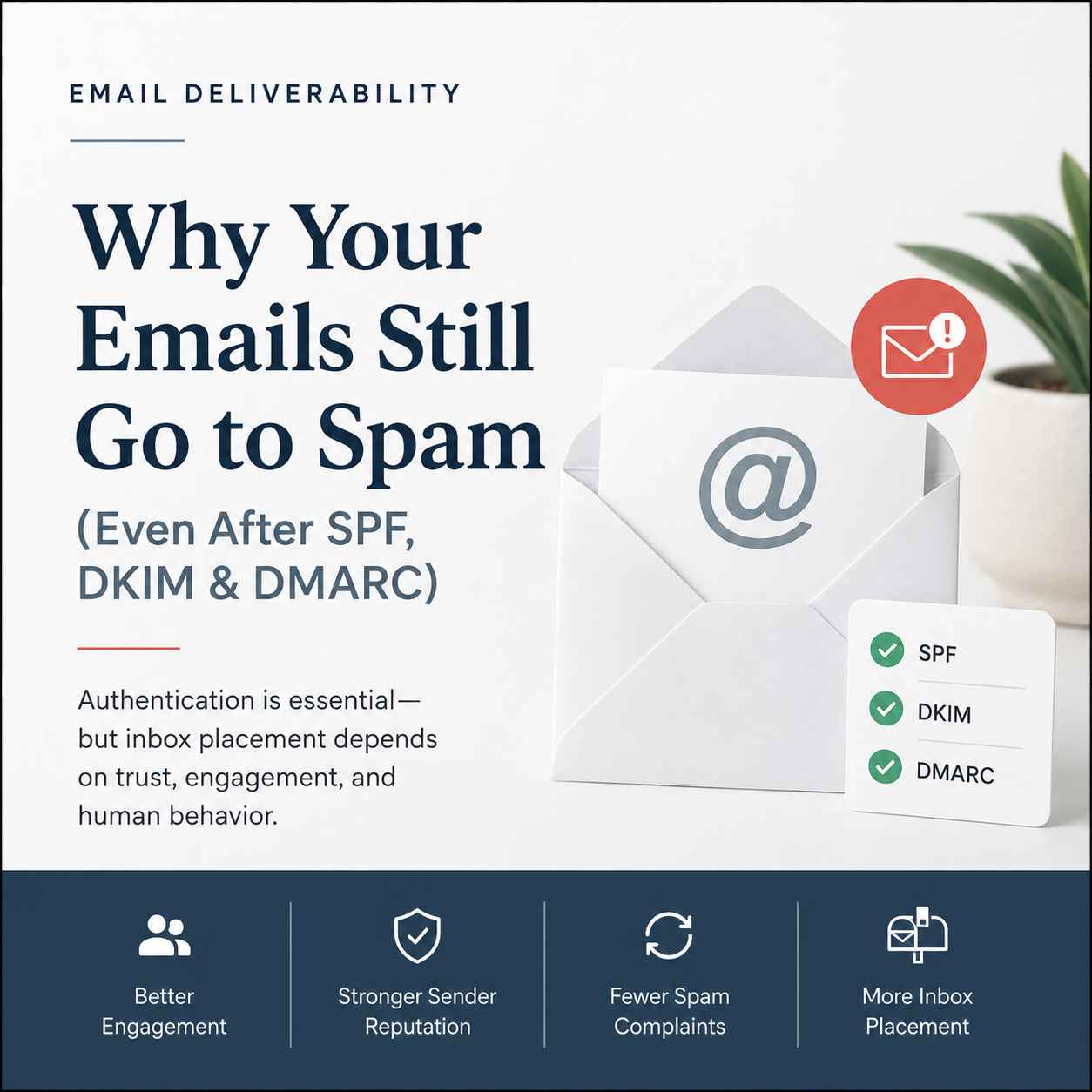 Email Deliverability: Why Your Emails Still Go to Spam (Even After SPF, DKIM & DMARC)
