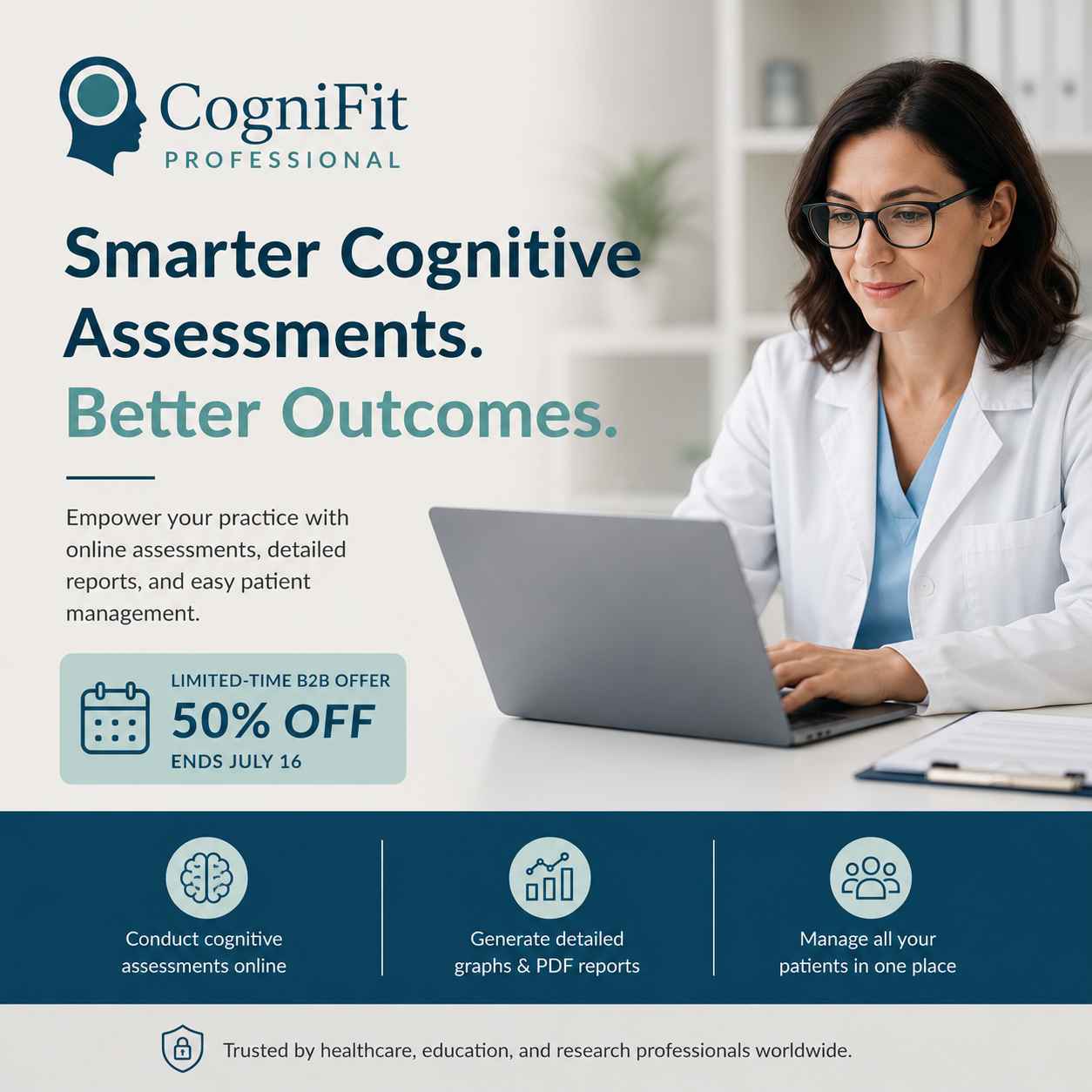 CogniFit Professional 50% OFF for Healthcare Professionals (Limited-Time B2B Offer Ends July 16)