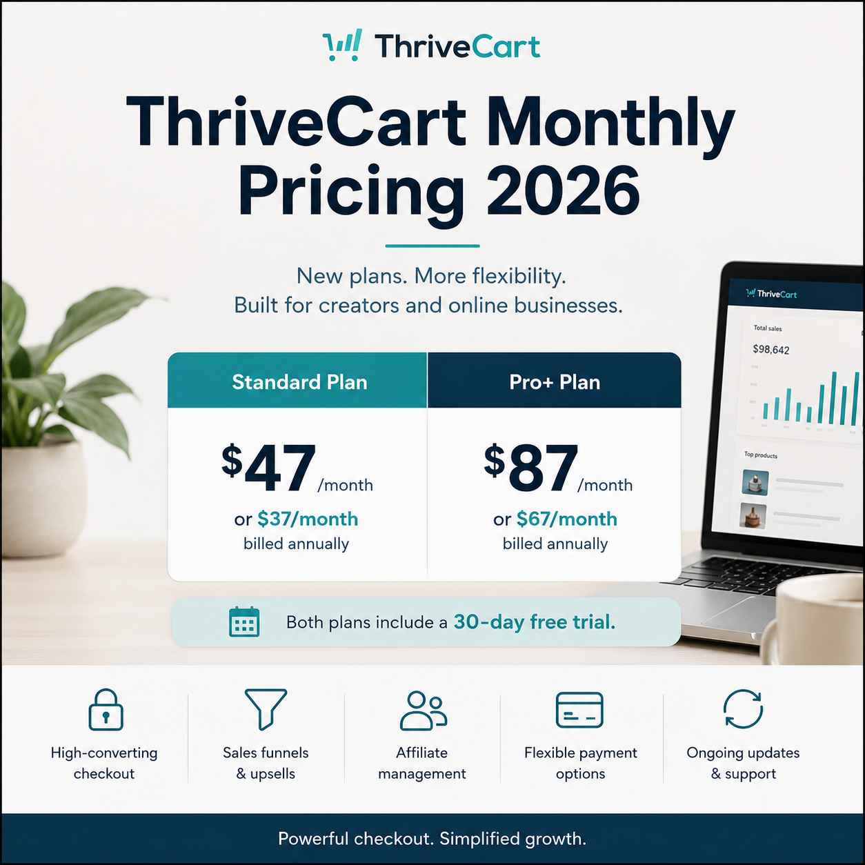 ThriveCart Lifetime: Best for beginners and lean creator businesses