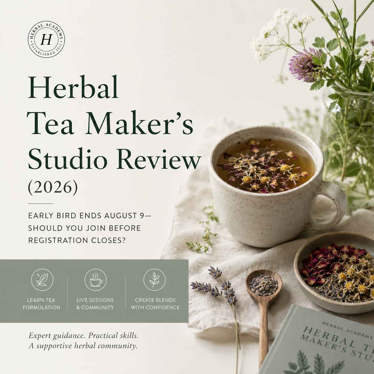 Herbal Tea Maker's Studio Review (2026): Early Bird Ends August 9—Should You Join Before Registration Closes?