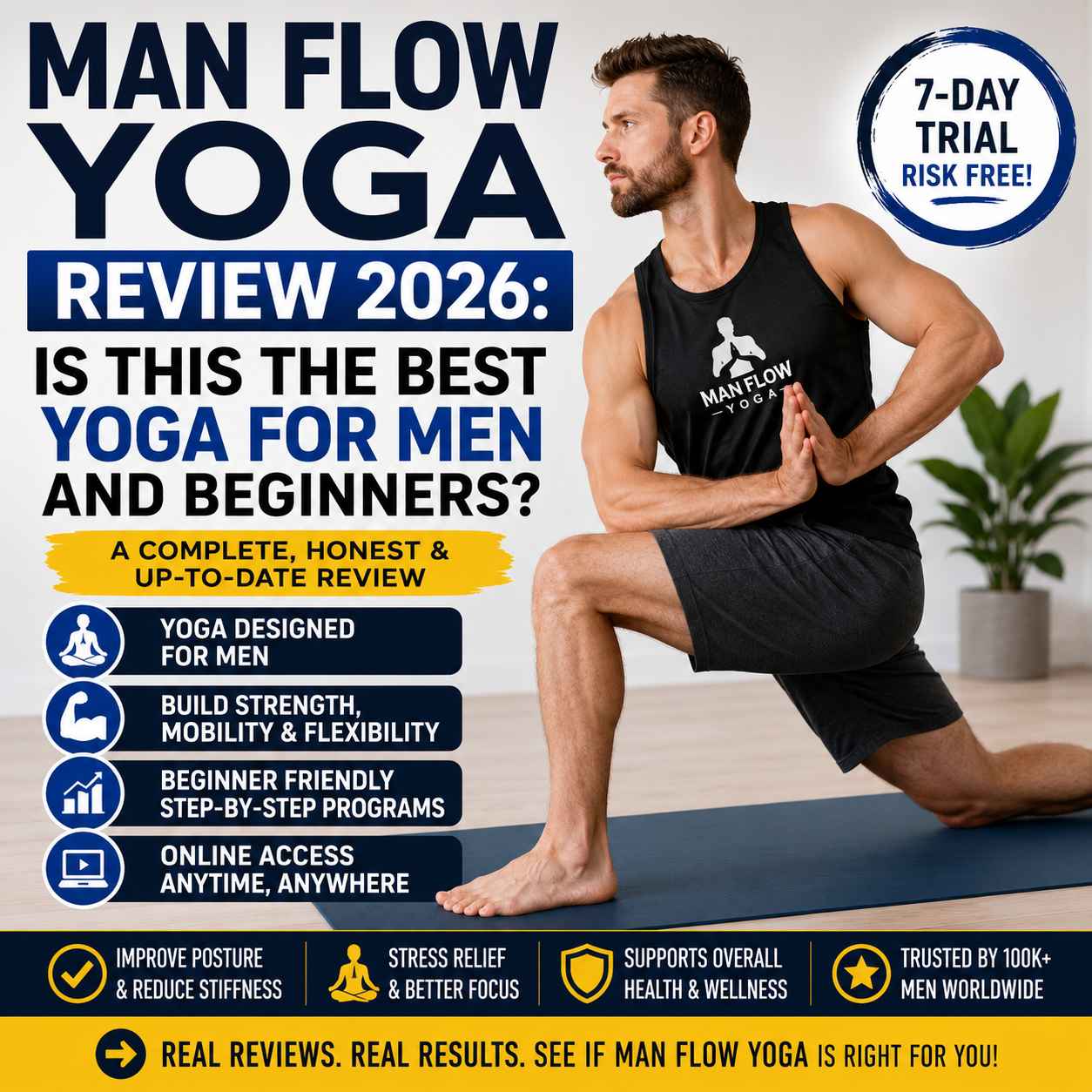 Man Flow Yoga Review 2026: Is This the Best Yoga for Men and Beginners?