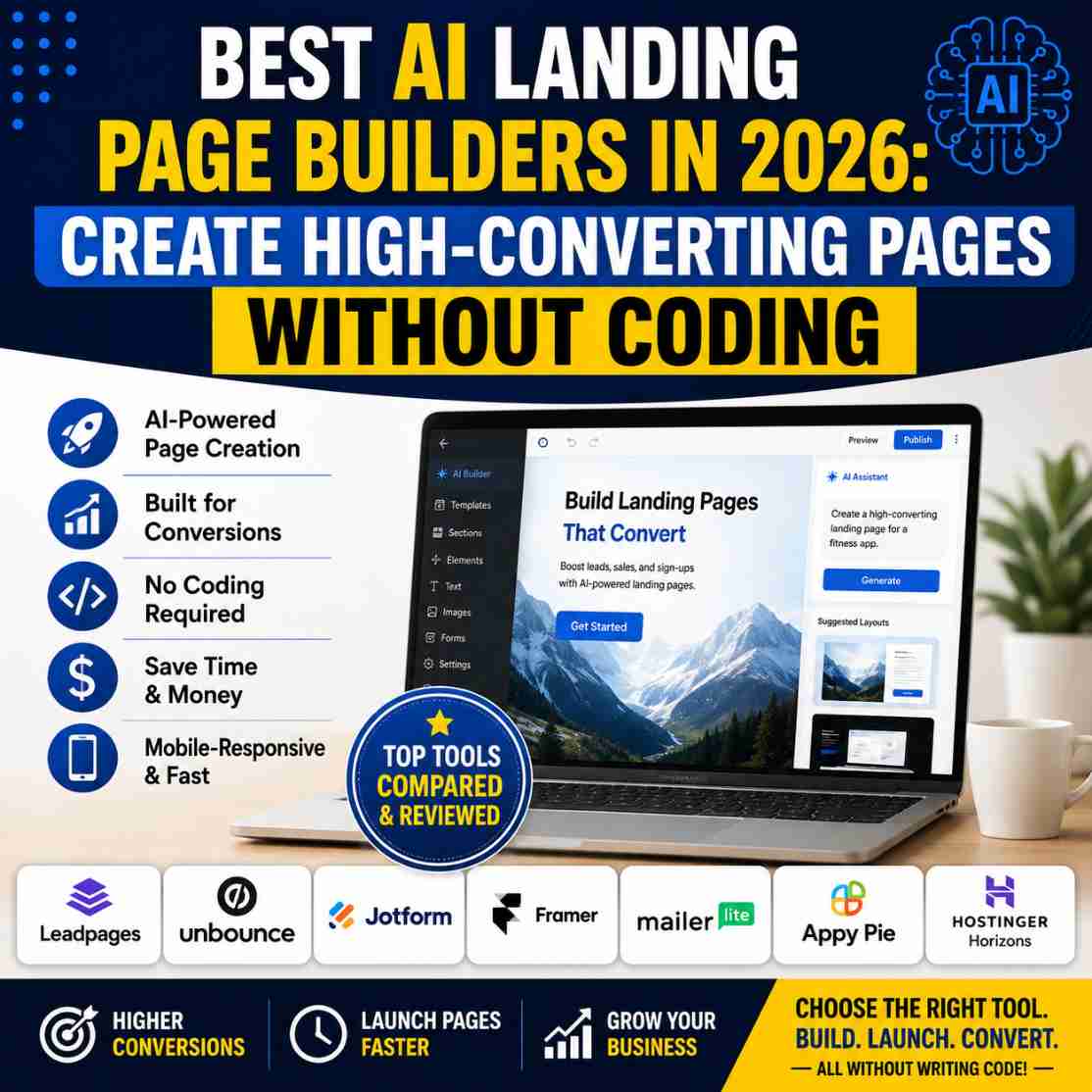 Best AI Landing Page Builders in 2026: Create High-Converting Pages Without Coding