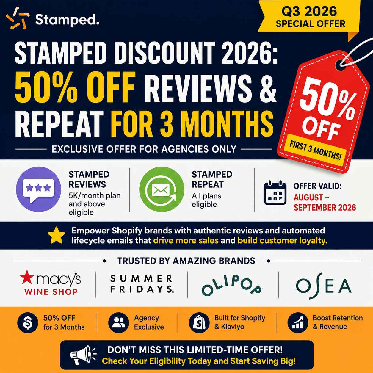 Stamped Discount 2026: Get 50% Off Reviews & Repeat for 3 Months