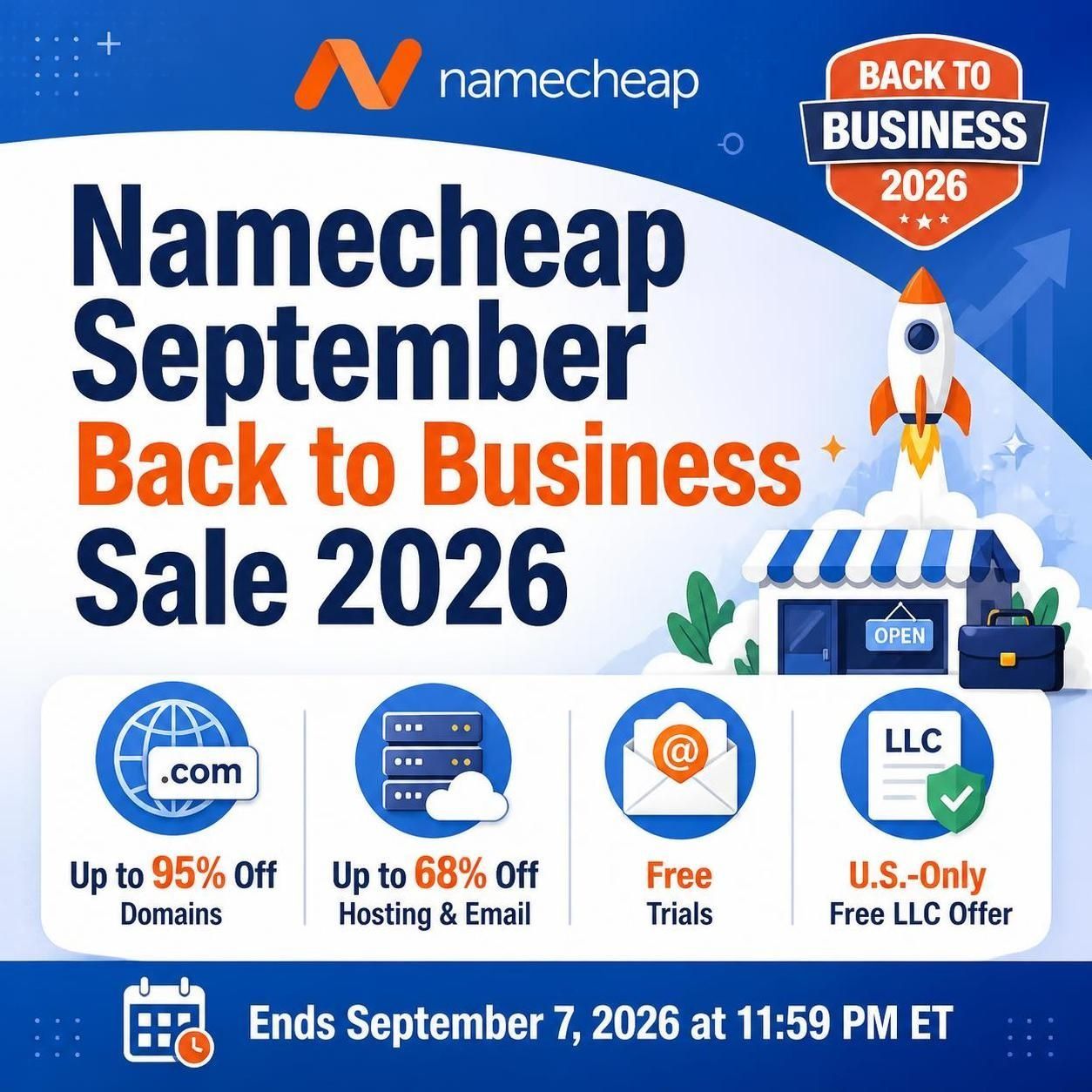 Namecheap Sale 2026: 95% Off Domains, 68% Off Hosting & the Deals Worth Buying