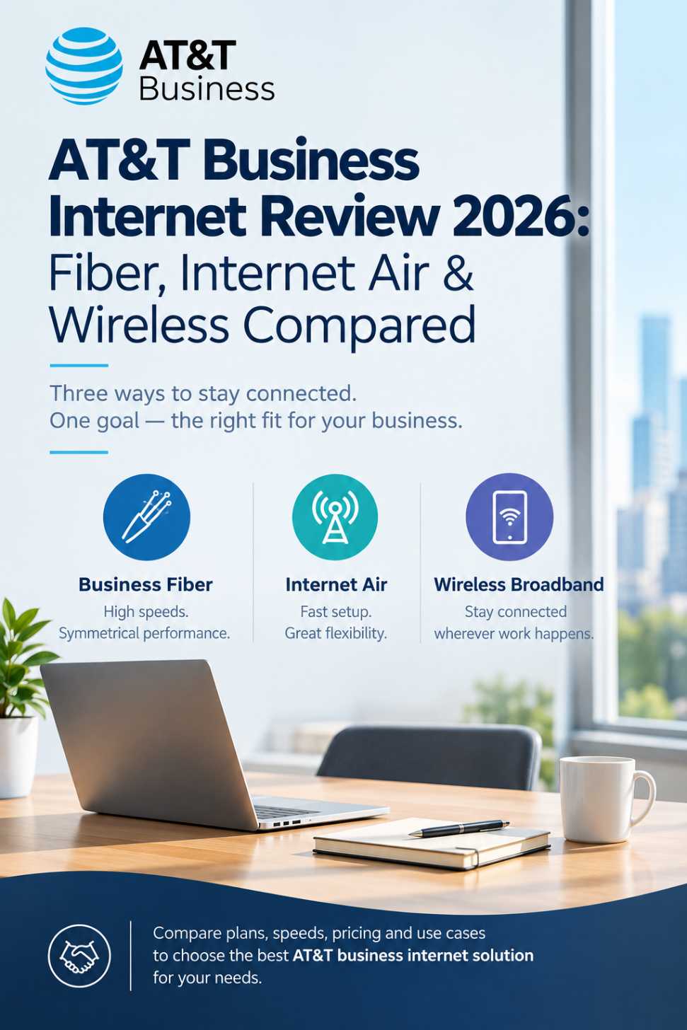 AT&T Business Internet Review 2026: Fiber, Internet Air & Wireless Compared