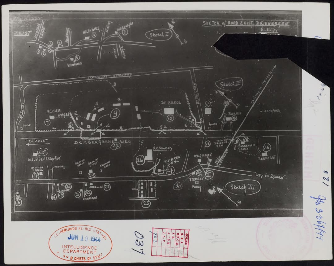1944 Zeist Oost Tekening van het verzet Zeist