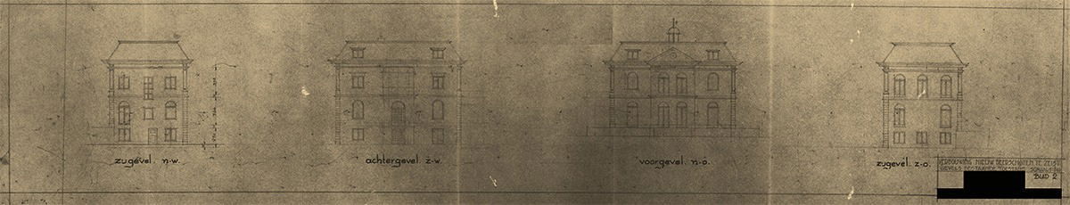 Gevelzijden Nieuw Beerschoten 1946