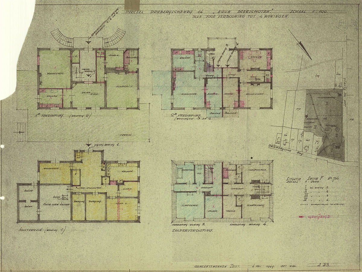 Afgewezen splitsing 4 appartementen