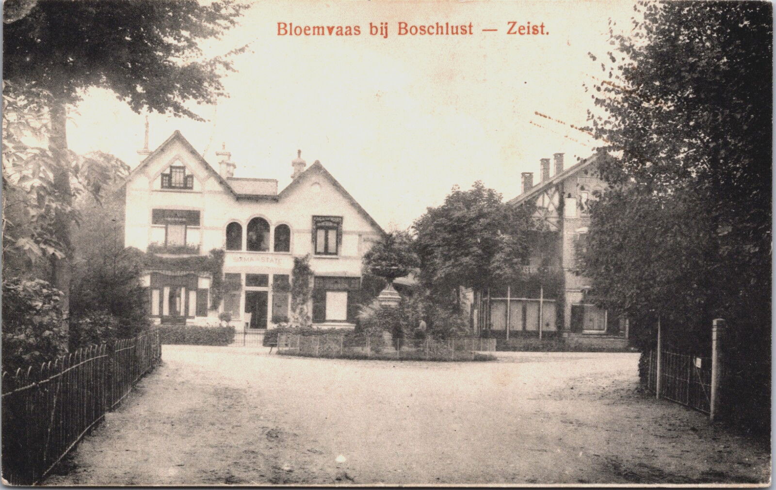 1905 Bloemvaas SIXMA-STATE bij Boschlust