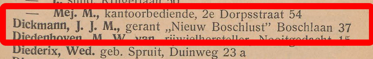 1923 Nieuwe directie
