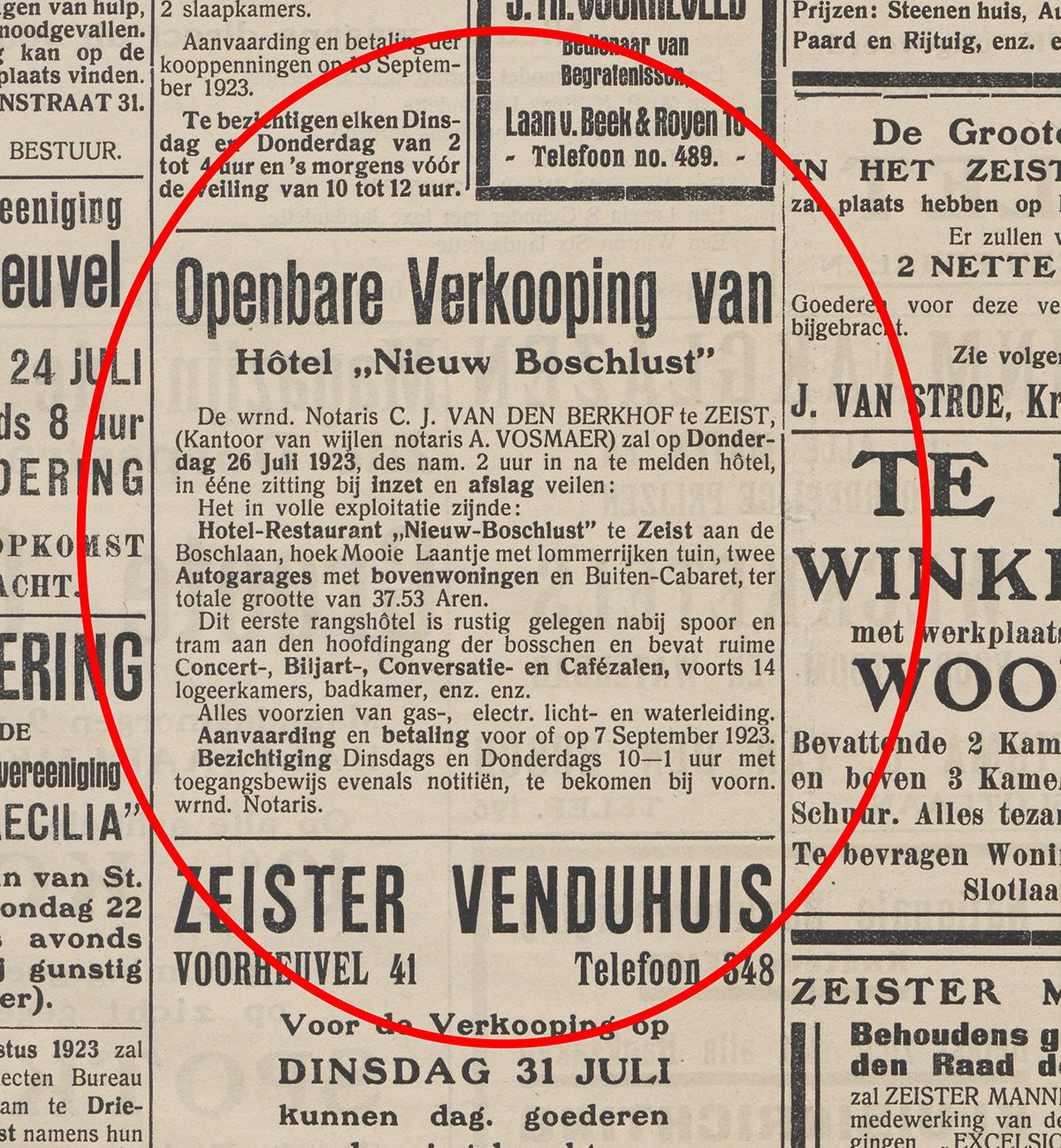 1923 VEILING