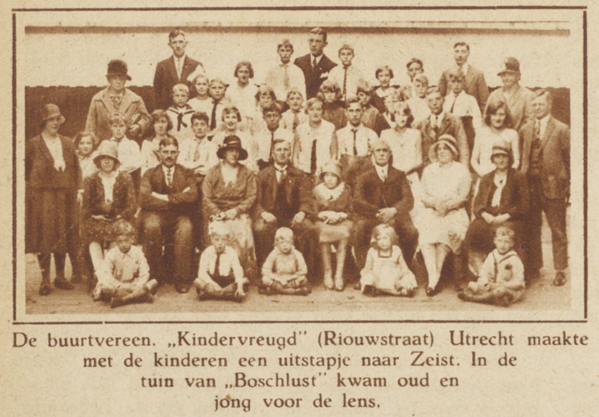 1930 Buurtvereen. Kindervreugd