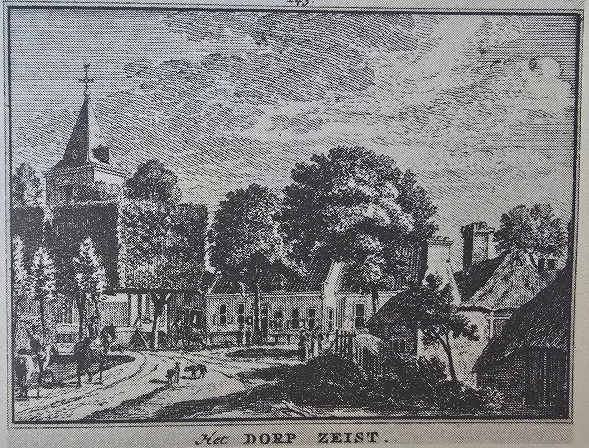 1745 Dorp Zeist J. de Beijer met rectsboven De Swaen