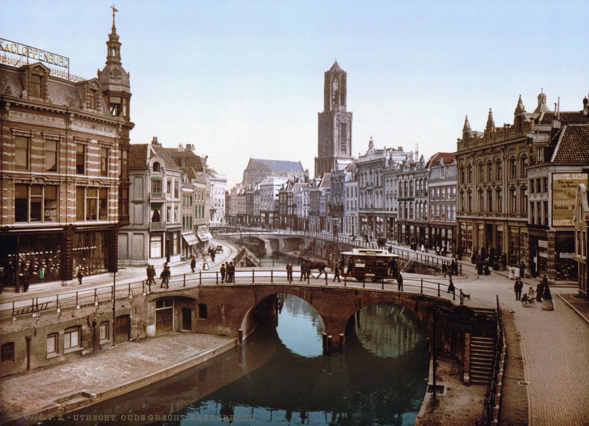 1900 Utrecht - Oude Gracht en Bakkerbrug