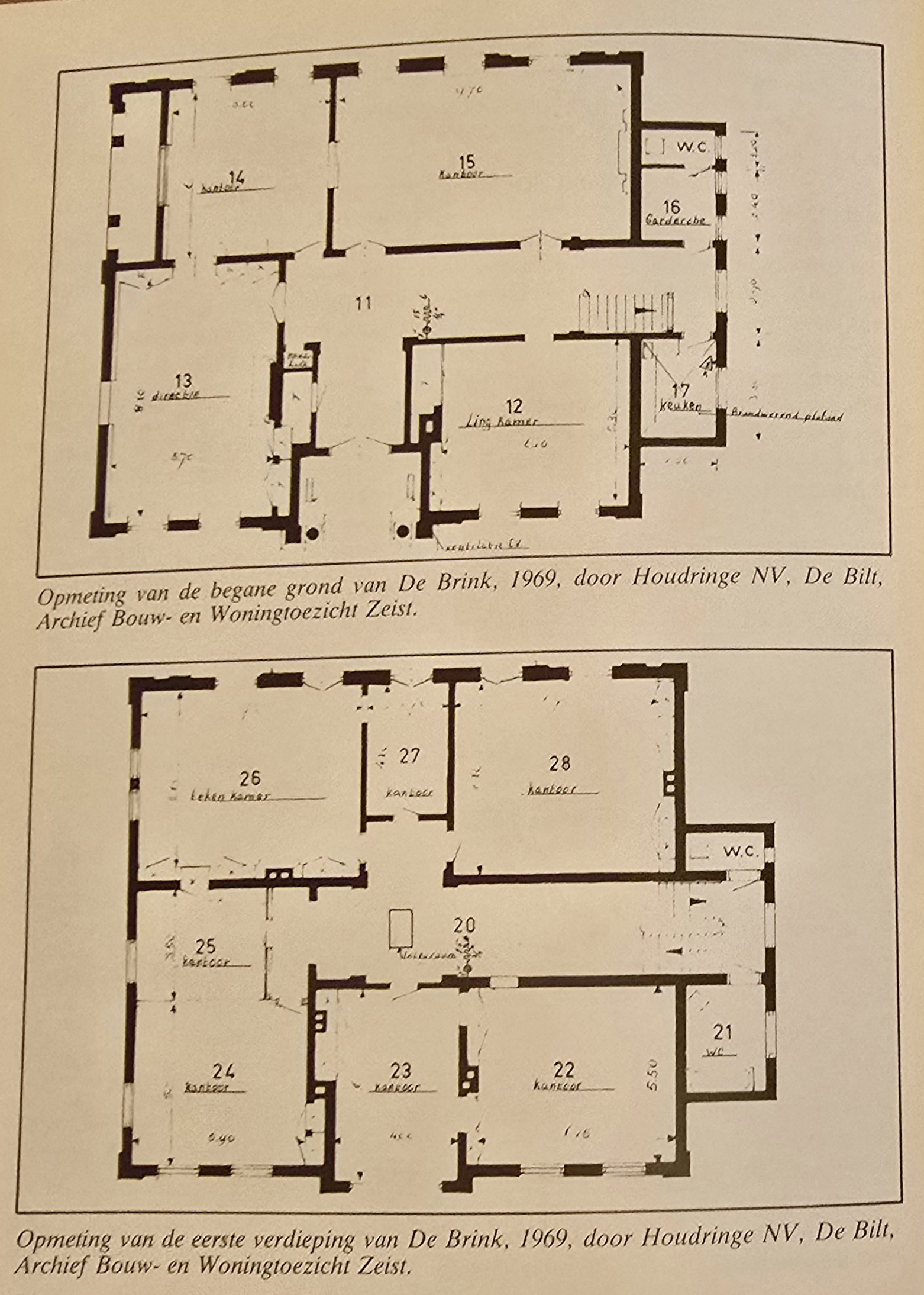 1969 Map of De Brink