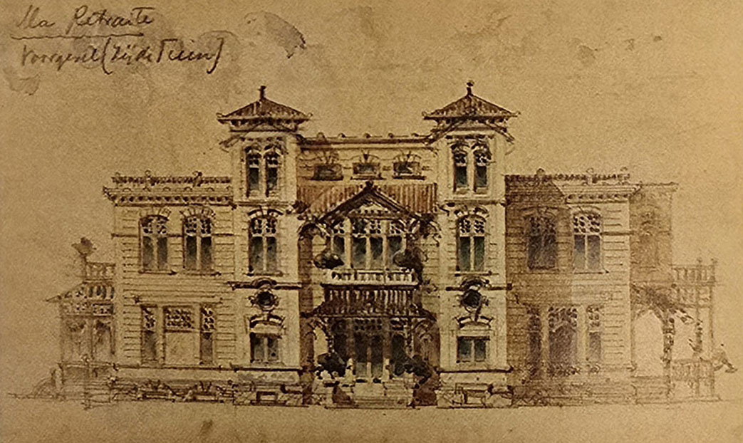 1896 Ontwerp achtergevel