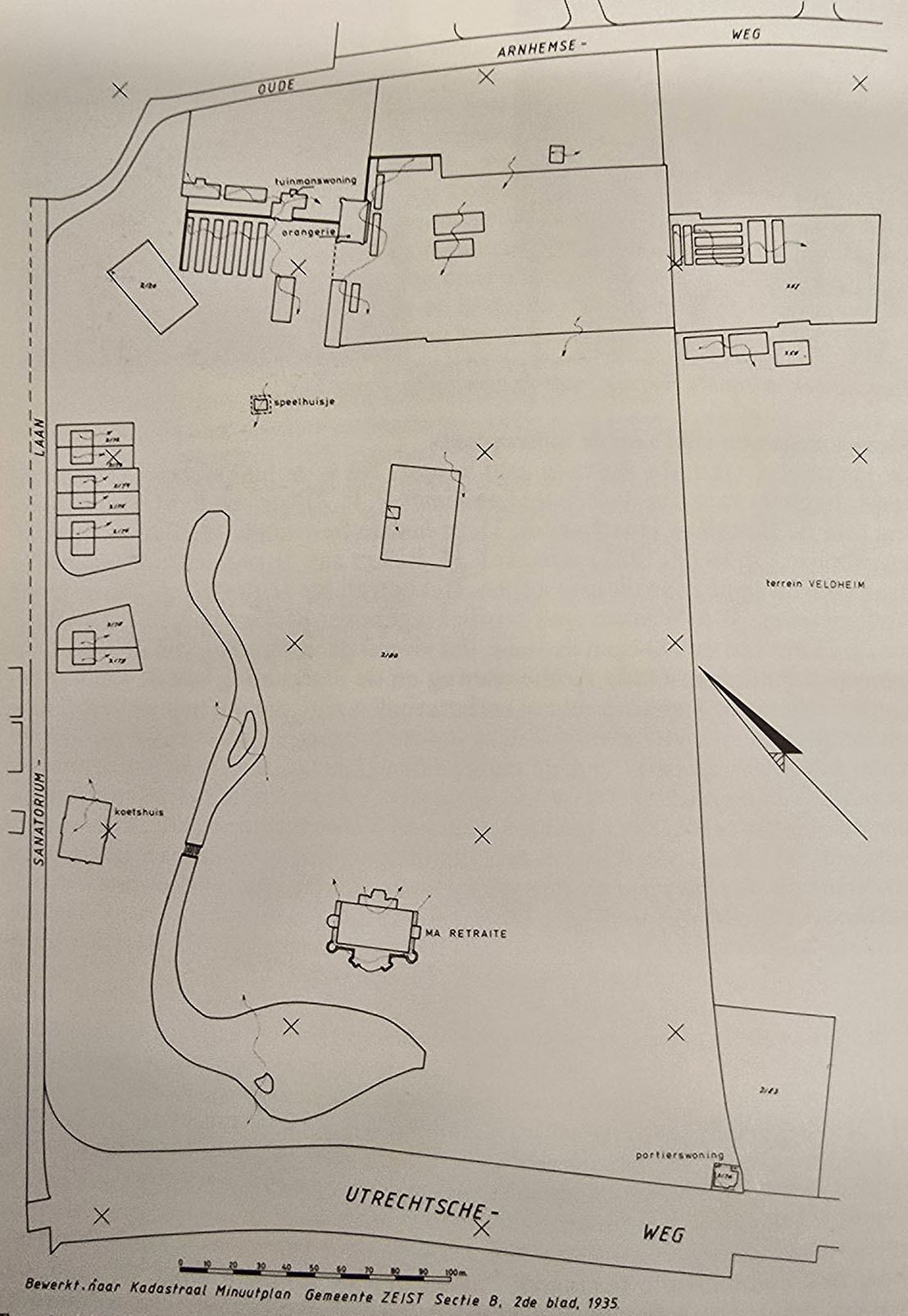 1935 Plattegrond voor verkaveling
