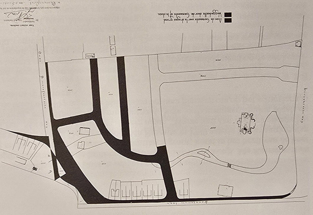 1934 plattegrond nieuw wegenplan