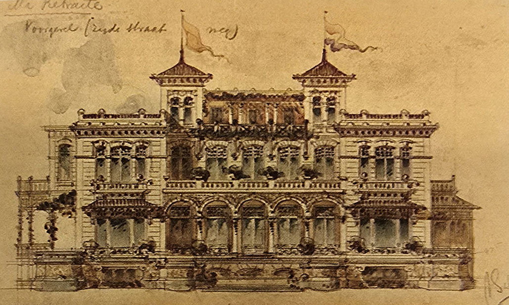 1896 Ontwerp Salm voorgevel Utrechtseweg