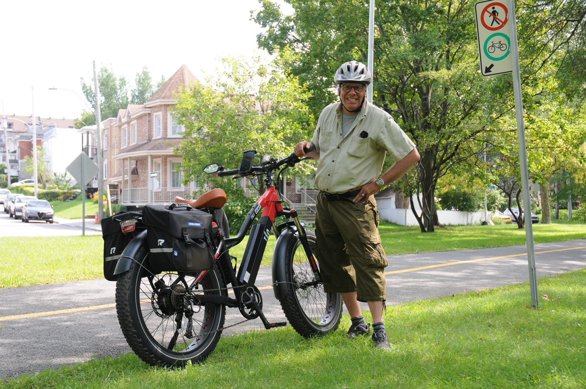 Richard avec son vélo