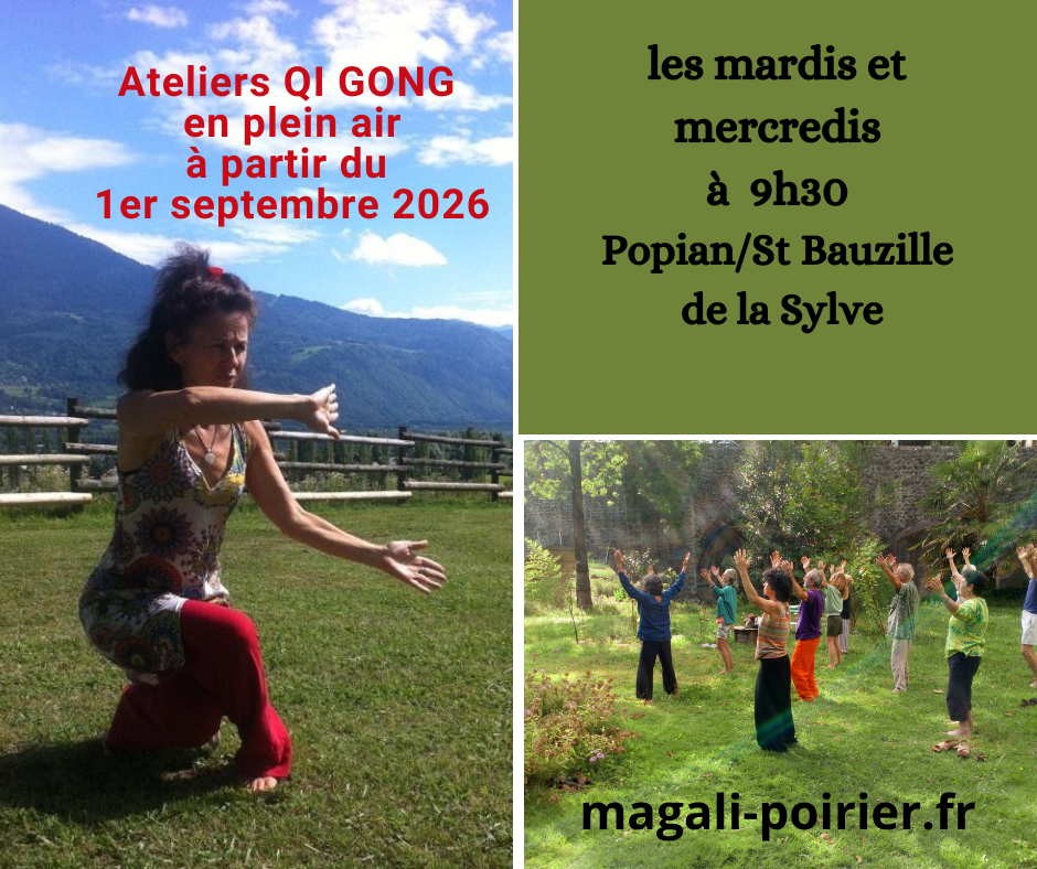 ATELIERS QI GONG en Plein Air a partir du 1er septembre