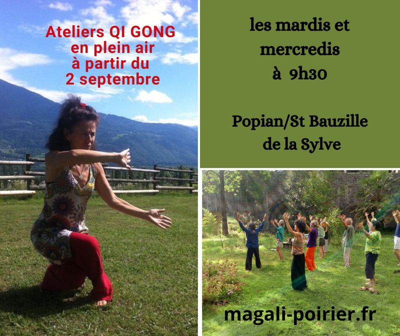 ATELIERS QI GONG en Plein Air a partir du 2 septembre.