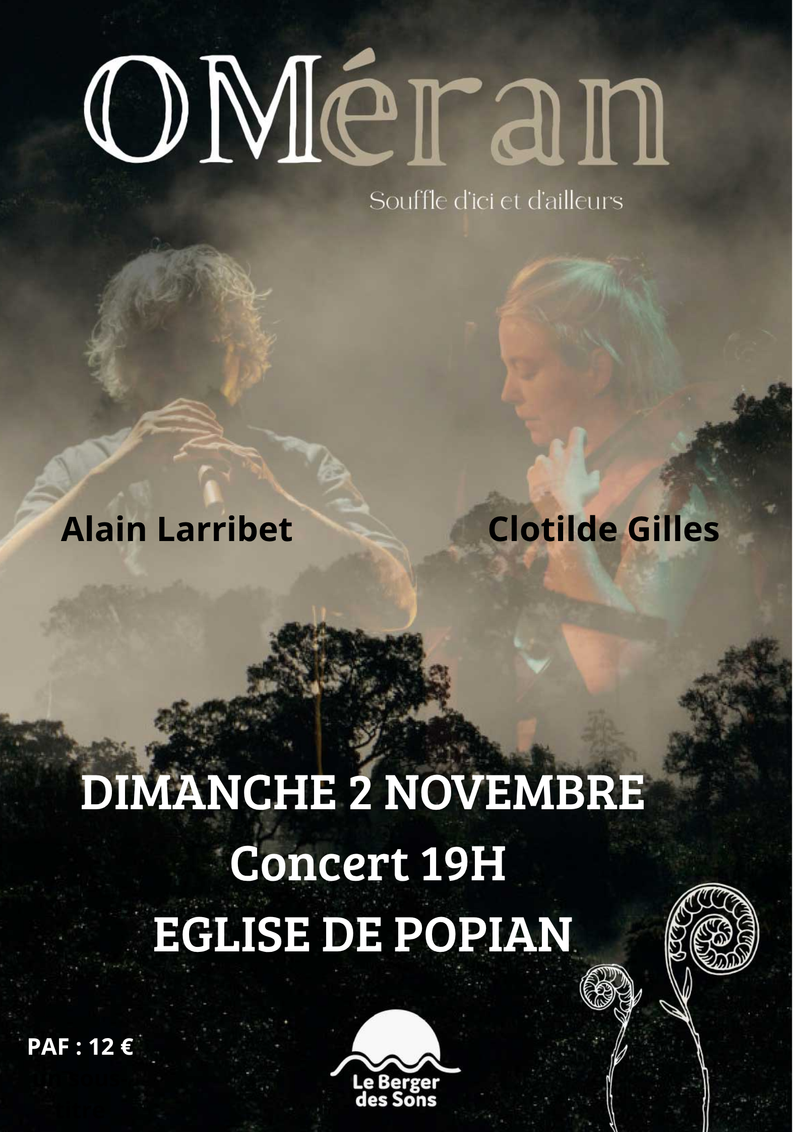 Concert Omeran à Popian le 2 novembre à 19h