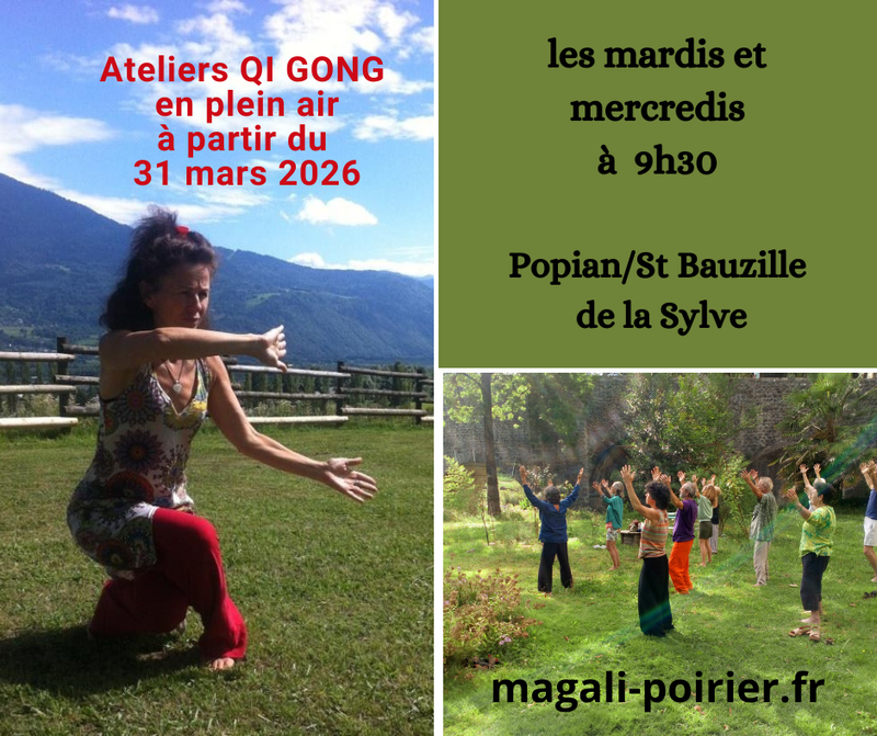 ATELIERS QI GONG en Plein Air a partir d'avril 2026