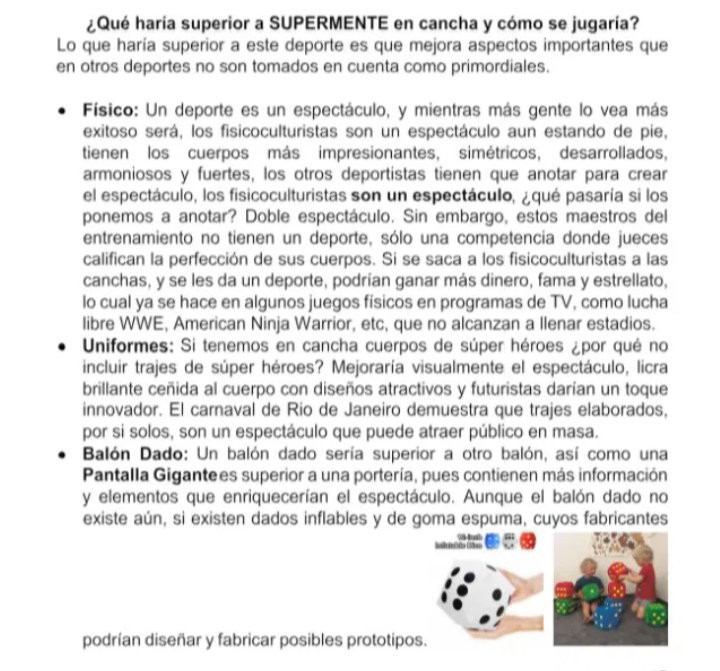 Juego y Deporte SUPERMENTE (Descripción general)