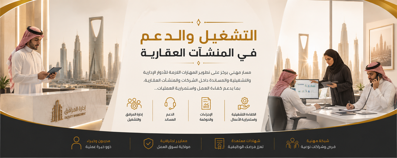 التشغيل والدعم في المنشآت العقارية