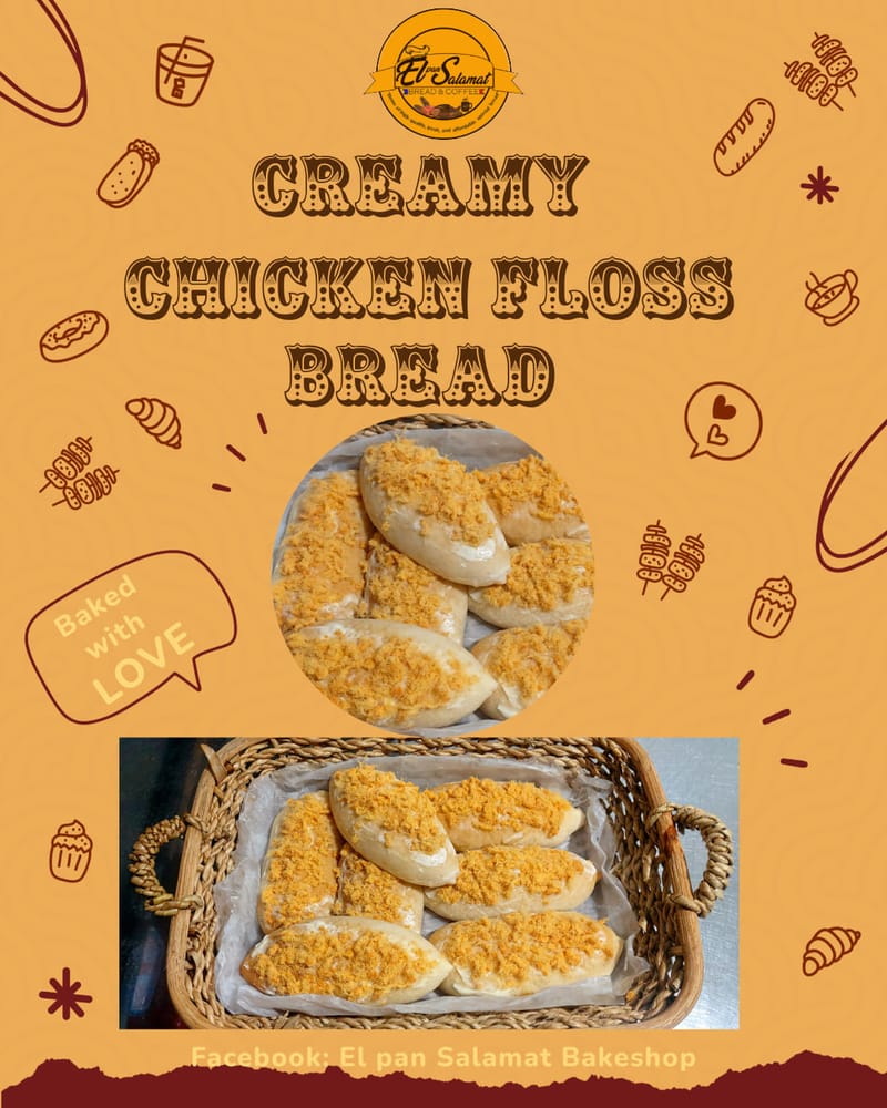 Creamy Chicken Floss Bread